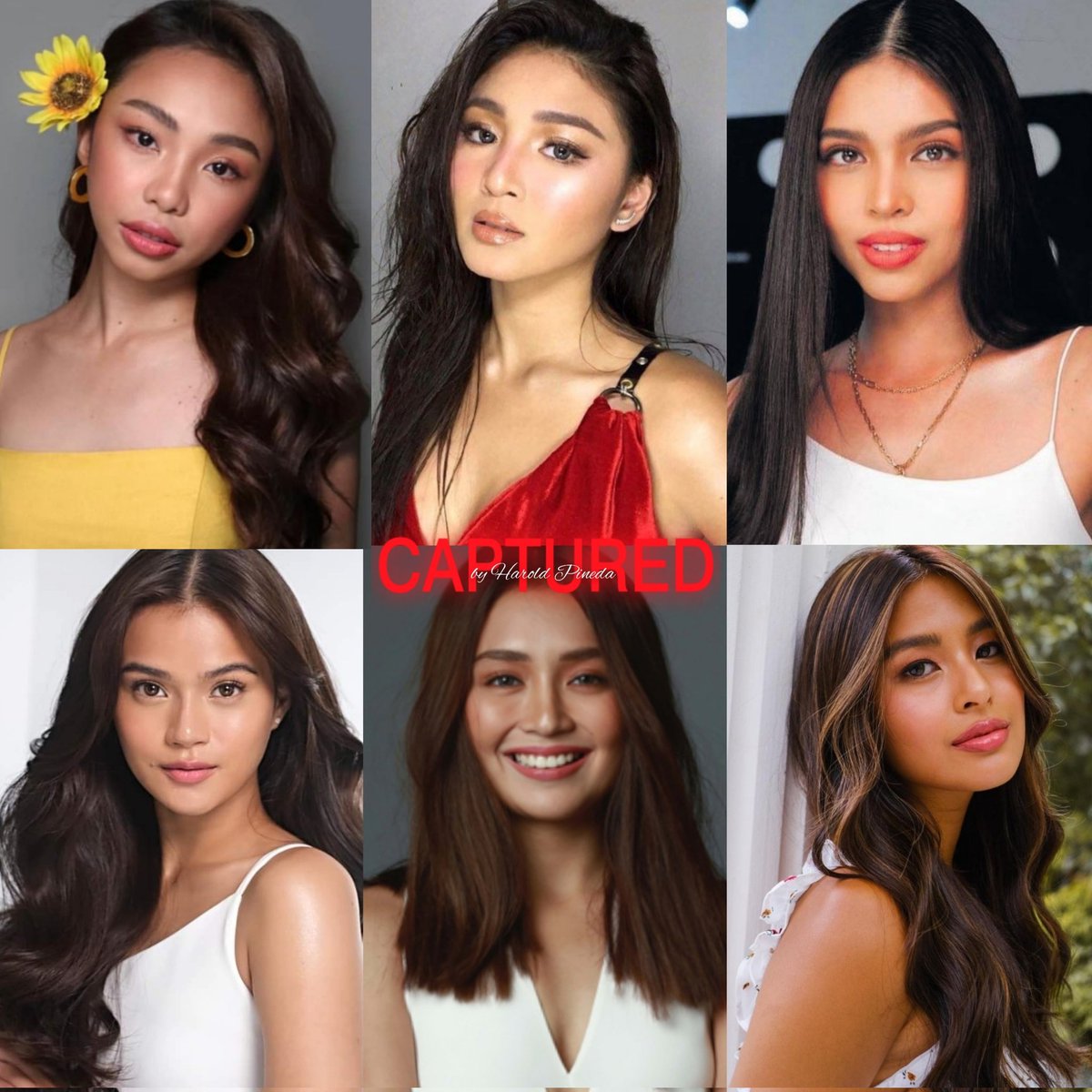 Six of the most beautiful MORENA young stars today, who's the prettiest for you? 👑

#MaymayEntrata   #NadineLustre  #MaineMendoza 
#MarisRacal  #KathrynBernardo #GabbiGarcia