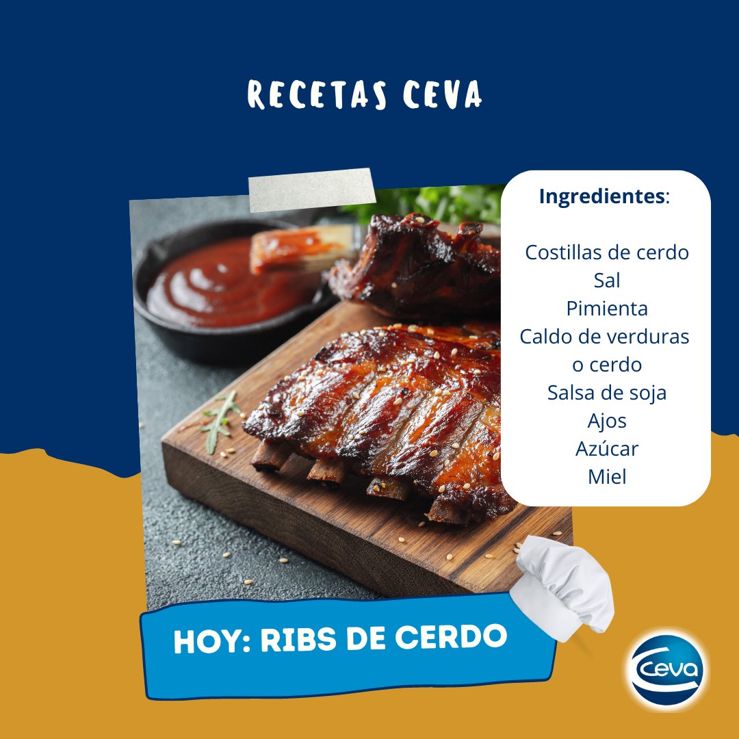 CevaConoSur's tweet image. 🍖 ¡Deliciosas Ribs al estilo BBQ! 🍖
¿Te encanta disfrutar de sabores ahumados y carnes jugosas? ¡Entonces esta receta Ceva de Ribs es para vos! 😋🔥 Prepará tus papilas gustativas para una explosión de sabor con cada mordisco.

#OnePurpose #OneCeva
#OneHealt #OnePlanet