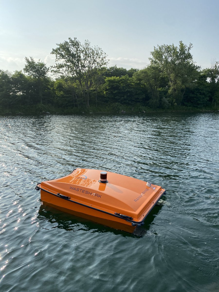 UofTTrashTeam's tweet photo. Woohoo, they're finally here!! The @Sharks_TO (Ebb and Flow) have officially joined @PortsToronto Trash Trapping Program’s network of Seabins. We've got a small taste of some of the trash they collect and can't wait to share more results with everyone!! #SharksTO #WasteShark https://t.co/NchscEw79h