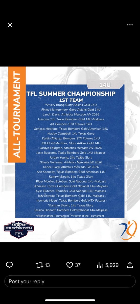 Had an awesome outing in plano at the TFL Summer Championships. Made first team selection! @KristiMalpass @BUMoore @Trisha_Ford