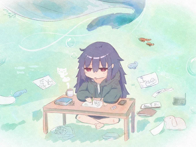 ぽわぽわおえかき 