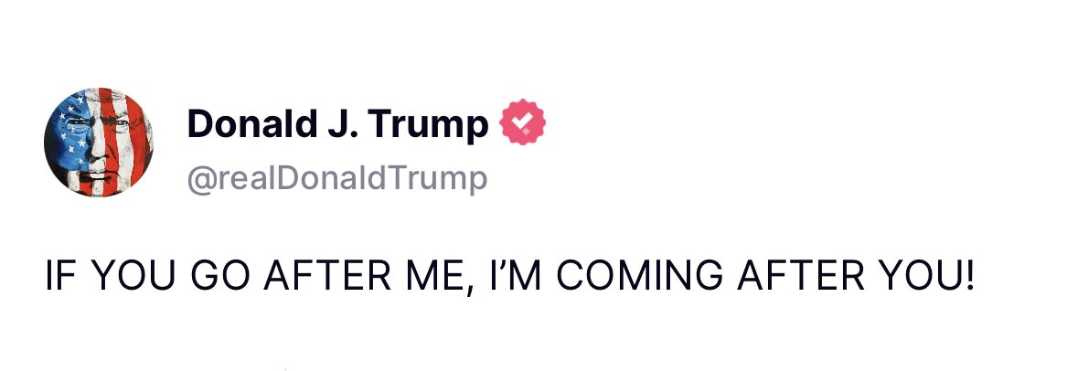 AndrewFeinberg's tweet photo. This certainly sounds like a threat against prosecutors and/or witnesses https://t.co/z06qQlpbPx
