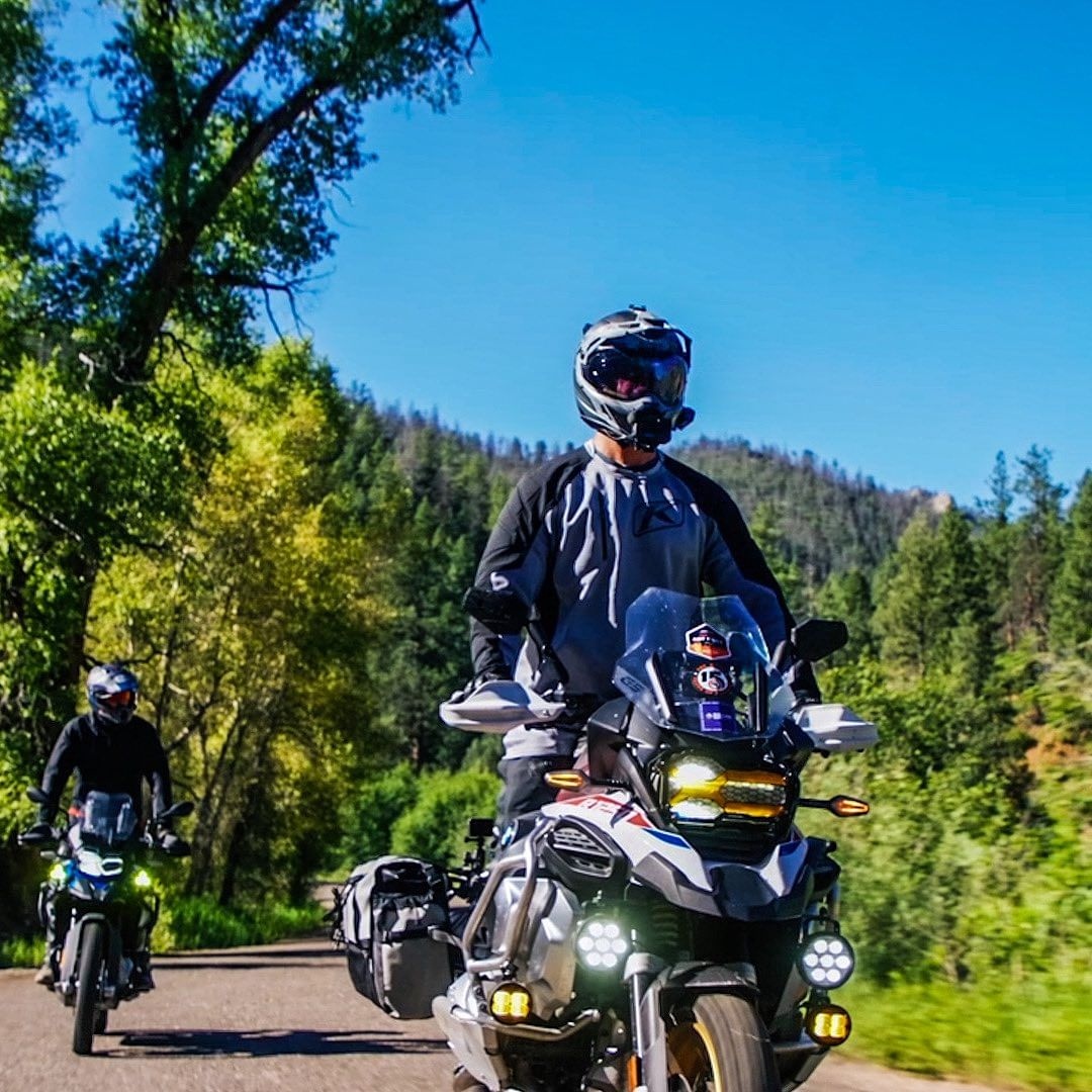 Introducing Jason (@upshiftingadventures), one of our newest ambassadors! Jason rides a BMW R1250GSA equipped with DENALI D7, D3 Fogs, CANsmart Controller, and T3 Turn Signals! You can check out Jason's GSA at the DENALI Booth at @overlandexpo Mountain West August 25-27!