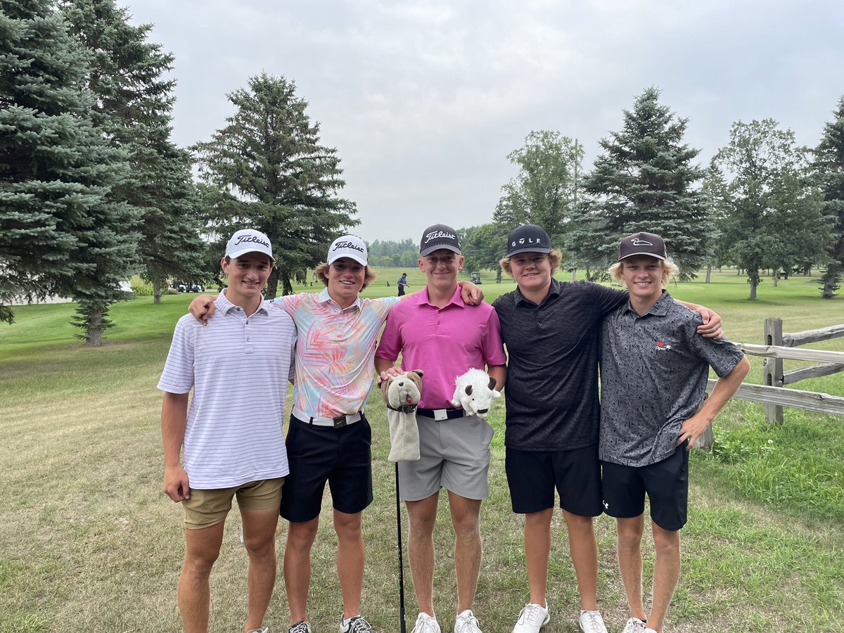 DJGA championship got rained out in Bismarck so these boys invented an alternate title in Jamestown (on the way home) and played for the albino buffalo! Congrats to <a href="/mChristensen28/">Mason Christensen</a> for winning the most treasured title!

<a href="/DakJuniorGolf/">Dakota Junior Golf Association</a> <a href="/wfsheyenne/">Sheyenne High School</a> <a href="/Jakekava5/">Jake kava</a>