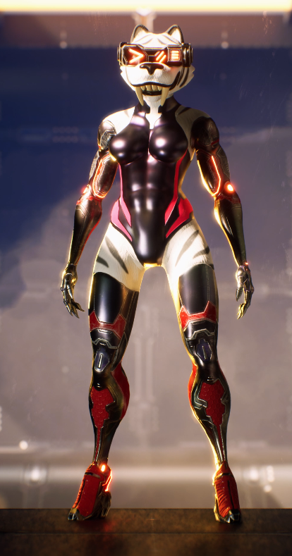 MEOW...
First female Cyber Tiger.
First Modular Cyber Tiger.
First 1/1 Playable Cyber Tiger.
In game model, rendered in Unreal Engine, coming soon.