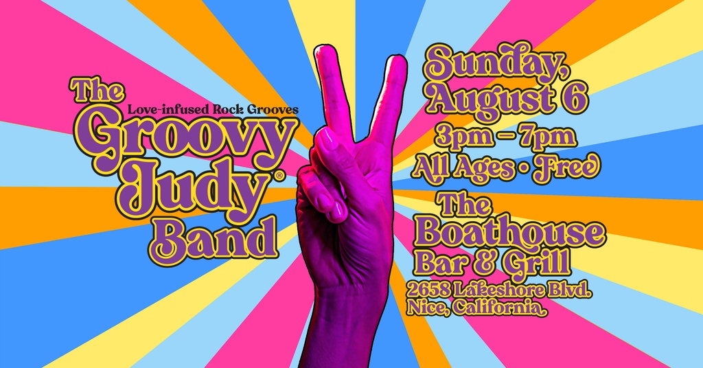 groovyjudy's tweet photo. There’ll be lots of peace, love, good vibes & groovin’ on 8/6, 3-7pm @boathouse.bar.grill in Nice! 🥰☮️❤️🎶🎸
#lakecountyevents #theboathousebarnice #niceca #grooving #goodvibes #peaceandlove #dancing #love #funtimes #livemusic #guitarist #rockband #liveshows #music #groovyjudy https://t.co/hdV70yiumz