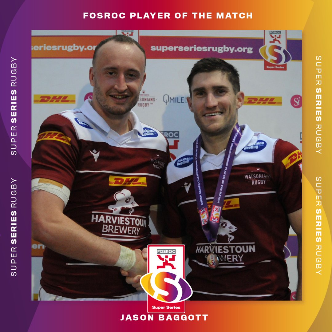Jason Baggott is named FOSROC Player of the Match at Myreside!

Congrats Jason 👏

<a href="/WATSONIANFC/">Watsonian FC</a> | #FOSROCSuperSeries