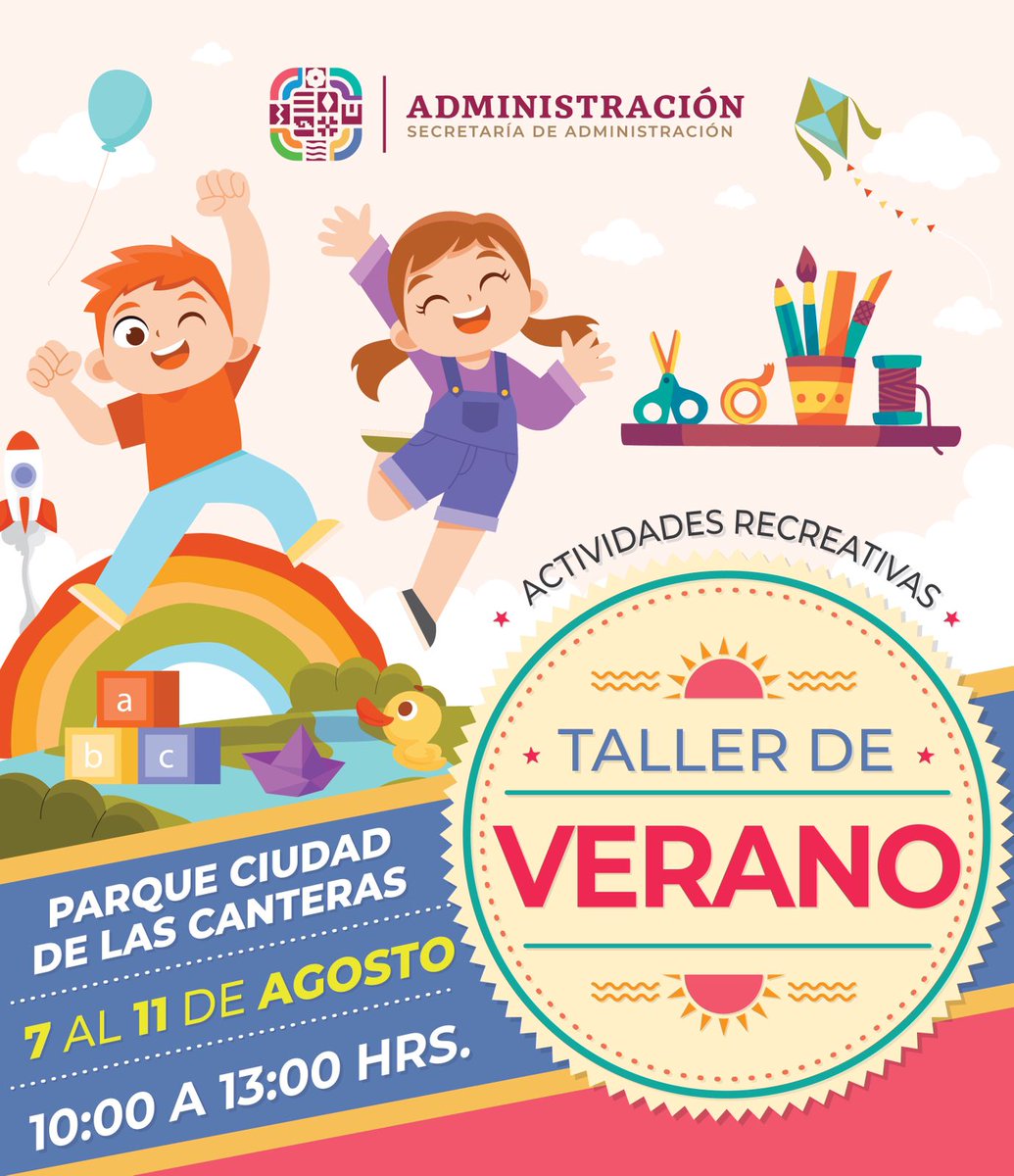 Admon_GobOax's tweet photo. 🌈 ¡Llegó la diversión a los parques de #Oaxaca! 🎉👧🏽👦🏽

Si tus hijas e hijos tienen entre 7 y 11 años, la @Admon_GobOax, que dirige @Nino_Morales1, te invita a integrarlos al curso de verano que se impartirá en el parque 🌳🐟 Ciudad de las Canteras.

🗓️ Iniciamos el 7 de agosto. https://t.co/uIn8Cs0z70