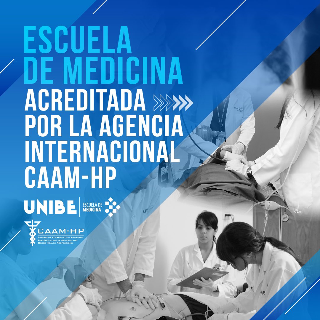 unibeenlinea's tweet photo. La Escuela de Medicina de Unibe ha sido acreditada por la agencia internacional CAAM-HP, reconfirmando nuestro compromiso con la excelencia en la formación médica basada en la ética, la vocación de servicio y el compromiso social. https://t.co/46OKB8VkCY