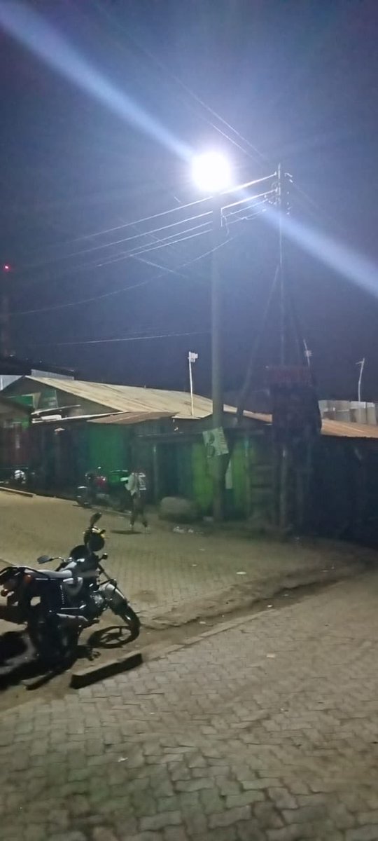 RobertAlai's tweet photo. Tonight we have ensured that the whole of Waruku has streetlights and floodlights. https://t.co/MEgzPZNK0s