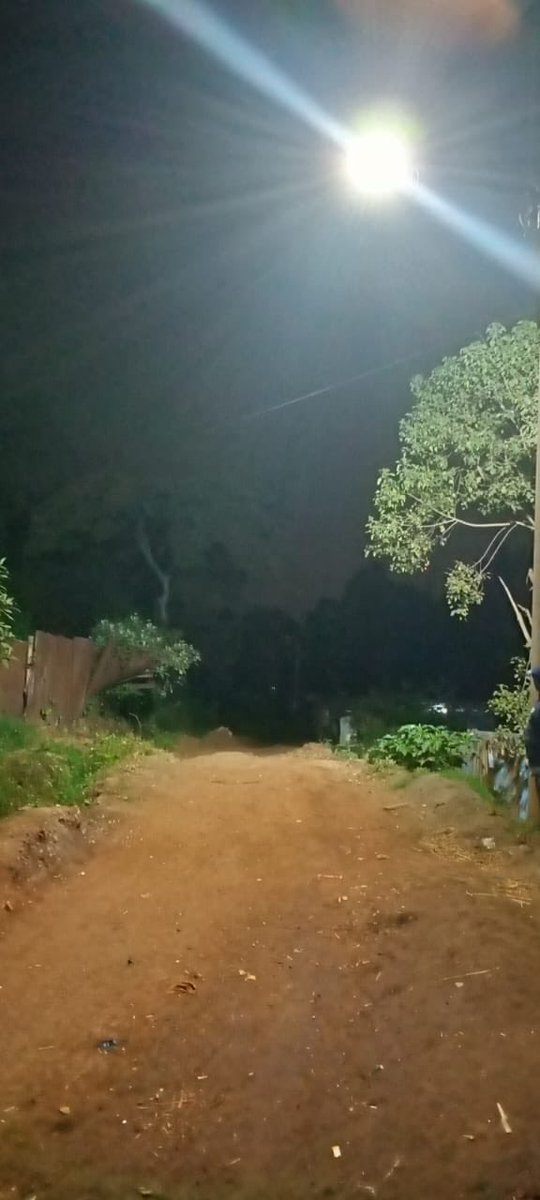 RobertAlai's tweet photo. Tonight we have ensured that the whole of Waruku has streetlights and floodlights. https://t.co/MEgzPZNK0s