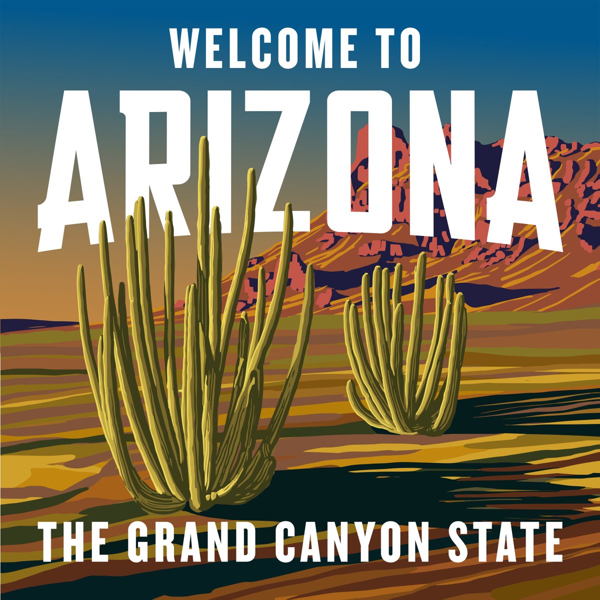 アリゾナ　看板 If you've driven into Arizona over the past few years, you may