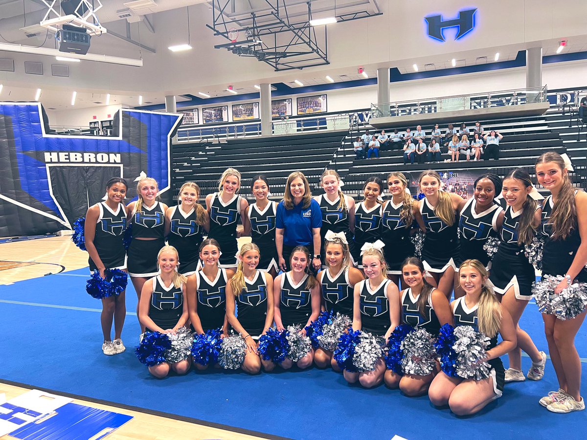 What a great pep rally to kick off the year for Hebron and our feeder schools! Great reminder to #BEtheONE #1LISD!! <a href="/Hebron_HS/">Hebron High School</a> 💙🖤