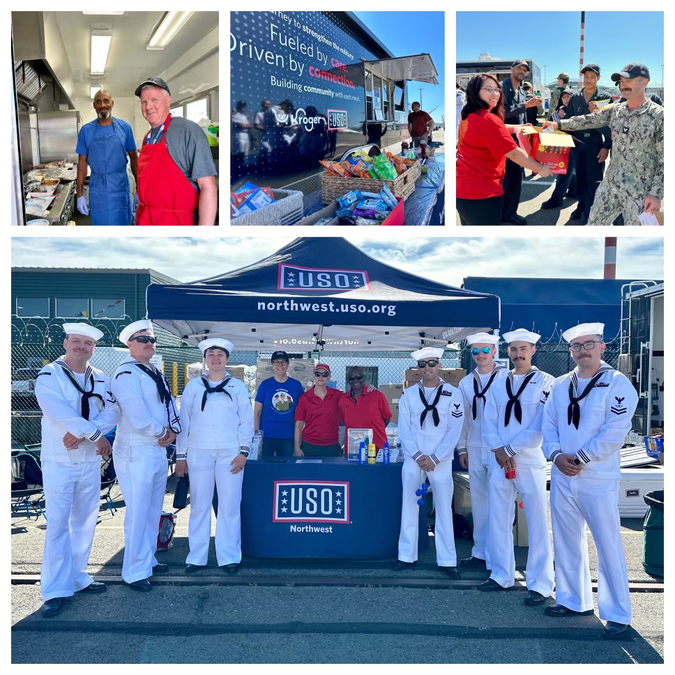 USO Northwest and USO Kroger Food Canteen have been supporting our service members at this years Seattle Seafair during Fleet Week. Thank you to our volunteers and to BECU and Wells Fargo for partnering with USO Northwest in support of our Nations Service Members! 
 <a href="/The_USO/">USO</a>
