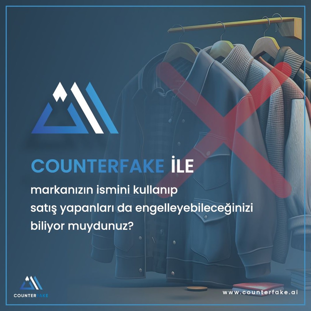 counterfake_ai's tweet photo. Counterfake ile marka isminizi de koruyoruz. Satıcıların, marka bilinirliğinizden yararlanmasının önüne geçiyor ve sizleri olası gelir ve itibar kayıplarından koruyoruz.
#brandabuse #brandprotection #digitalbrandprotection #dijital #marka #eticaret #fake #sahte #imitation #replika #counterfeit #markakoruma
