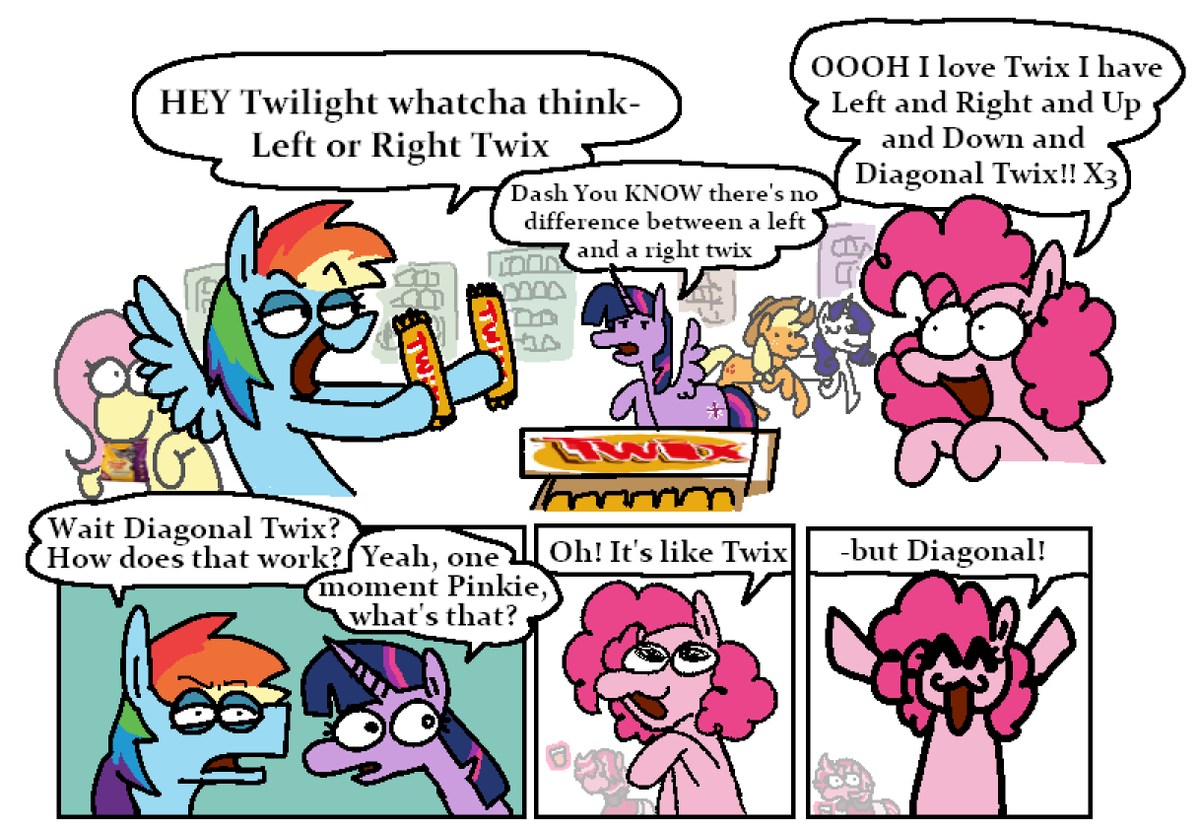 punkittdev's tweet photo. the gang gets snacks #mlp https://t.co/uv57ikNMsC