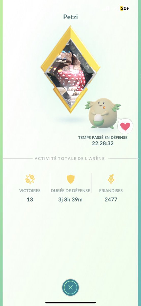 0Dada23's tweet photo. (Gold gym nº 1322) When a red team player goes on vacation, it's a great opportunity to turn the gym into gold 😂 2477 Berry ❤️ 
#PokemonGO #PokemonGOApp #goldgym https://t.co/0vA0ghZVRA