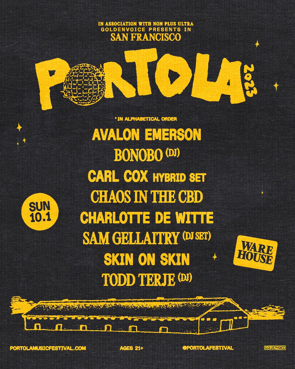 PortolaFestival's tweet photo. Club rats, raccoons and rodents of all kinds, come shelter yourself from the light of day and enjoy the newly re-configured and re-designed Warehouse 🦝 https://t.co/LhHjqXP0tk