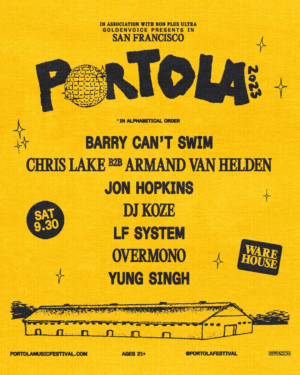 PortolaFestival's tweet photo. Club rats, raccoons and rodents of all kinds, come shelter yourself from the light of day and enjoy the newly re-configured and re-designed Warehouse 🦝 https://t.co/LhHjqXP0tk