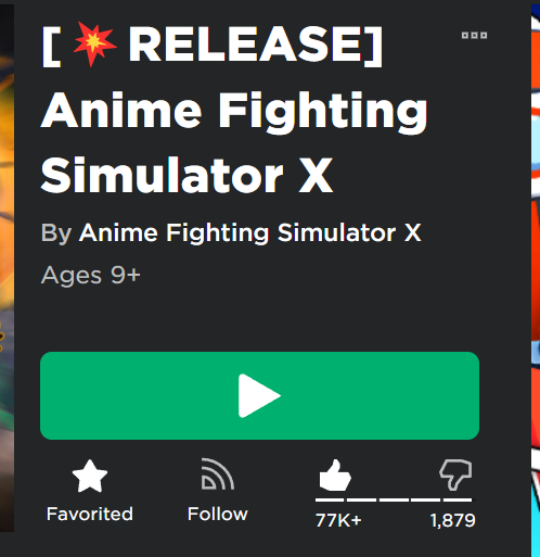 Emilio 🪐 on X: Anime Fighting Simulator X hit 75K likes today!🎉 Use code  75KLIKESOMG for 2 Stat Boosts and 10K Chikara! @BlockZone_ #Roblox   / X