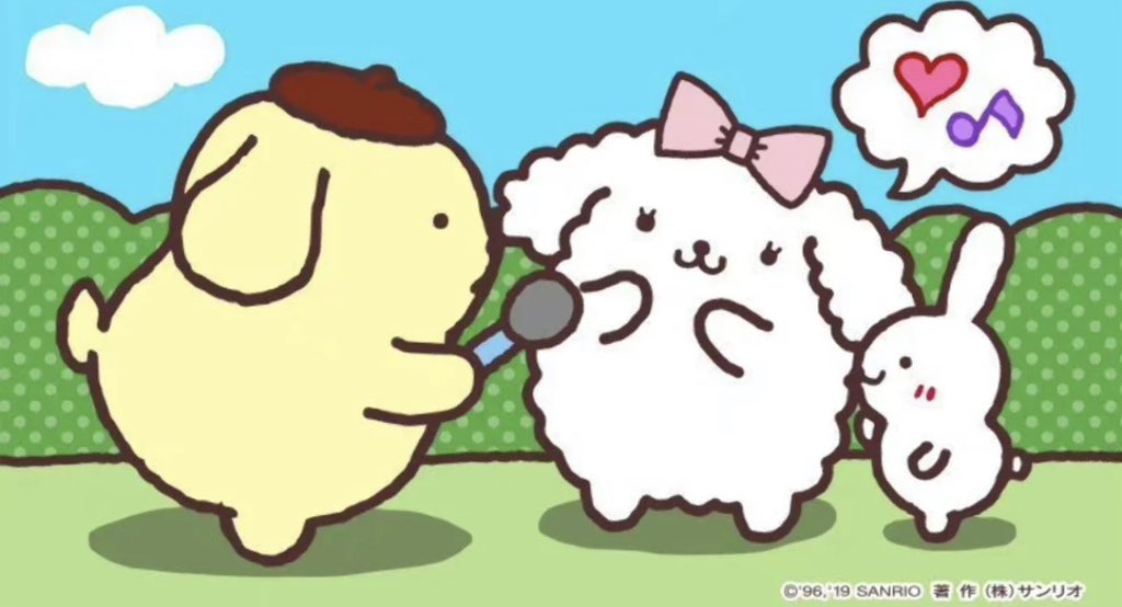 piinkimi_'s tweet photo. pompompurin &amp; macaroon https://t.co/xGaxesioWX