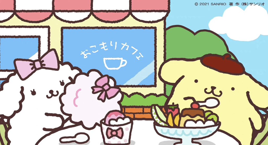 piinkimi_'s tweet photo. pompompurin &amp; macaroon https://t.co/xGaxesioWX