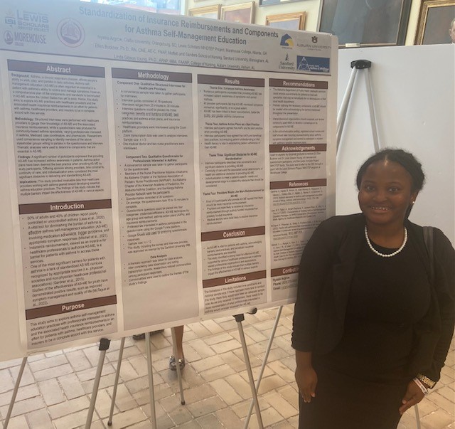 EPARegion4's tweet photo. Last week, @EPASoutheast celebrated students who completed EPA public health-focused internships at the 2023 @Morehouse Lewis Scholars' IMHOTEP Closing Ceremony. Projects ranged from studying asthma awareness programs to examining environmental policy through an #EJ lens. https://t.co/DRcxWU5aEf