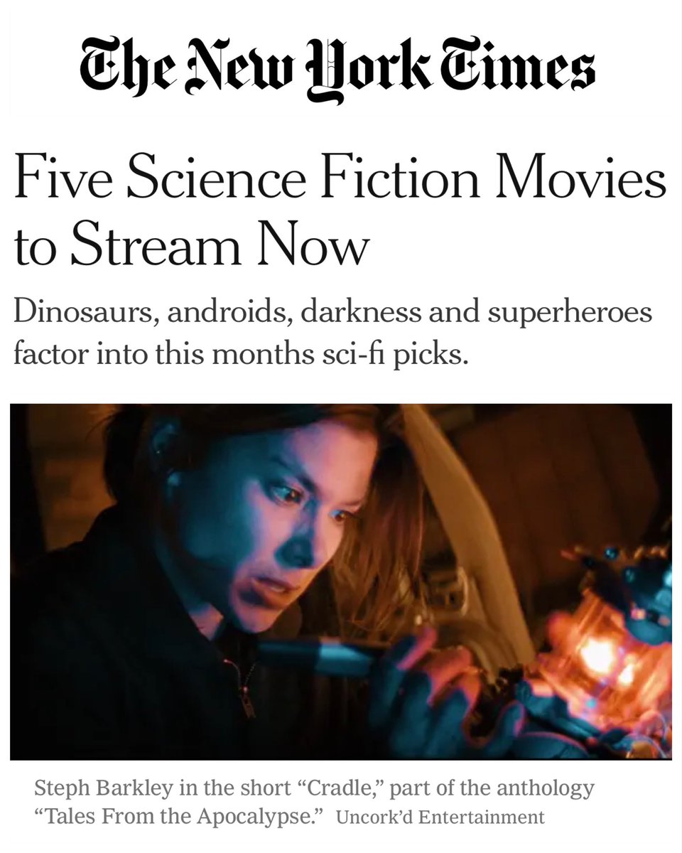 Dinosaurs, androids, darkness and superheroes… The @nytimes offers up five new recs for sci-fi streamers: nyti.ms/43WLTzi