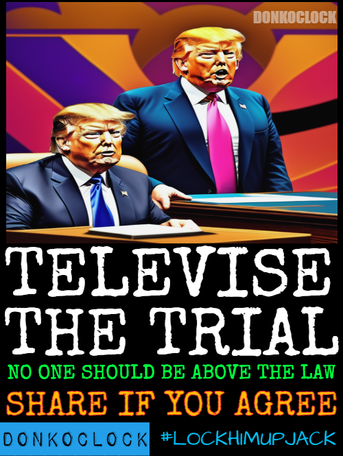 Breaking News - Americans are finally united in something.

84% of Registered Voters want to see the Donald Trump Trials televised!  TELEVISE THE TRIAL

I would LOVE to see Jack Smith get to work! Wouldn't you? 

Drop a 💙  &amp; ReTweet  ♻️ to Share if you agree #TeleviseTheTrial