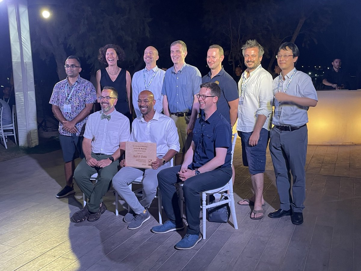 …before the evening got a little more boisterous! 13 #BinghamMedal winners from @SoRheology and 10 #MetznerAward winners. Congratulations to @JeffMorrisLab and @TheSquishyLab.