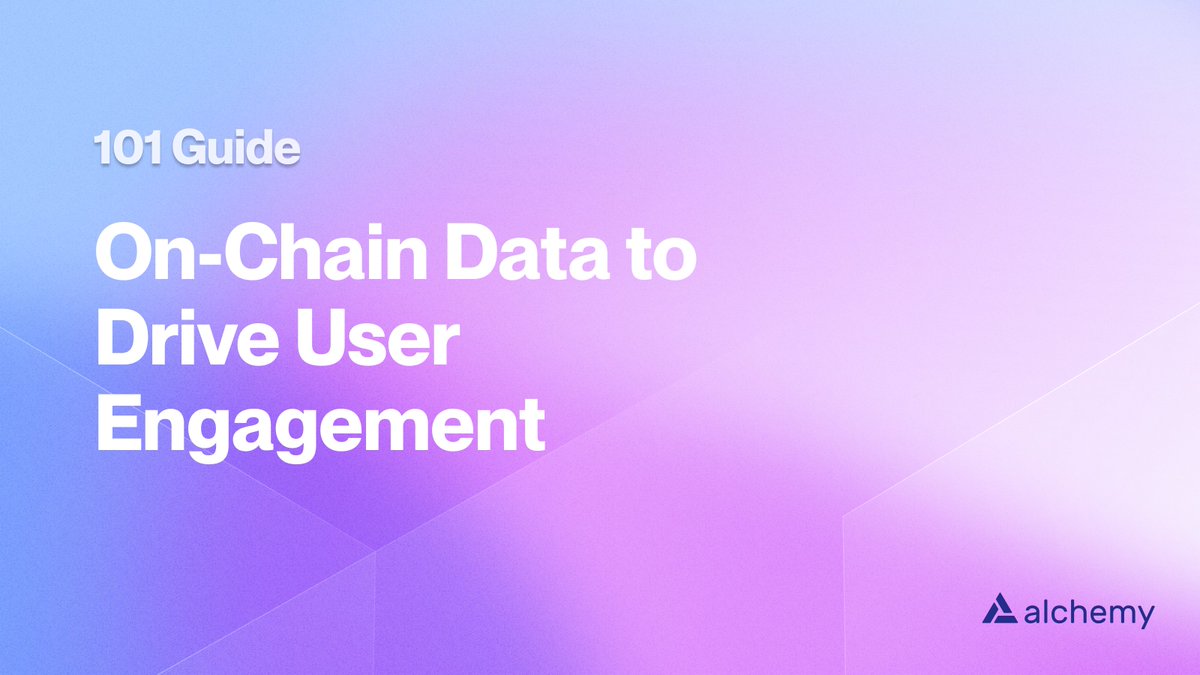 Want to 100x your app experience? 

Leveraging on-chain data can be a powerful tool to improve UX 

Learn about the data tools and landscape 👇