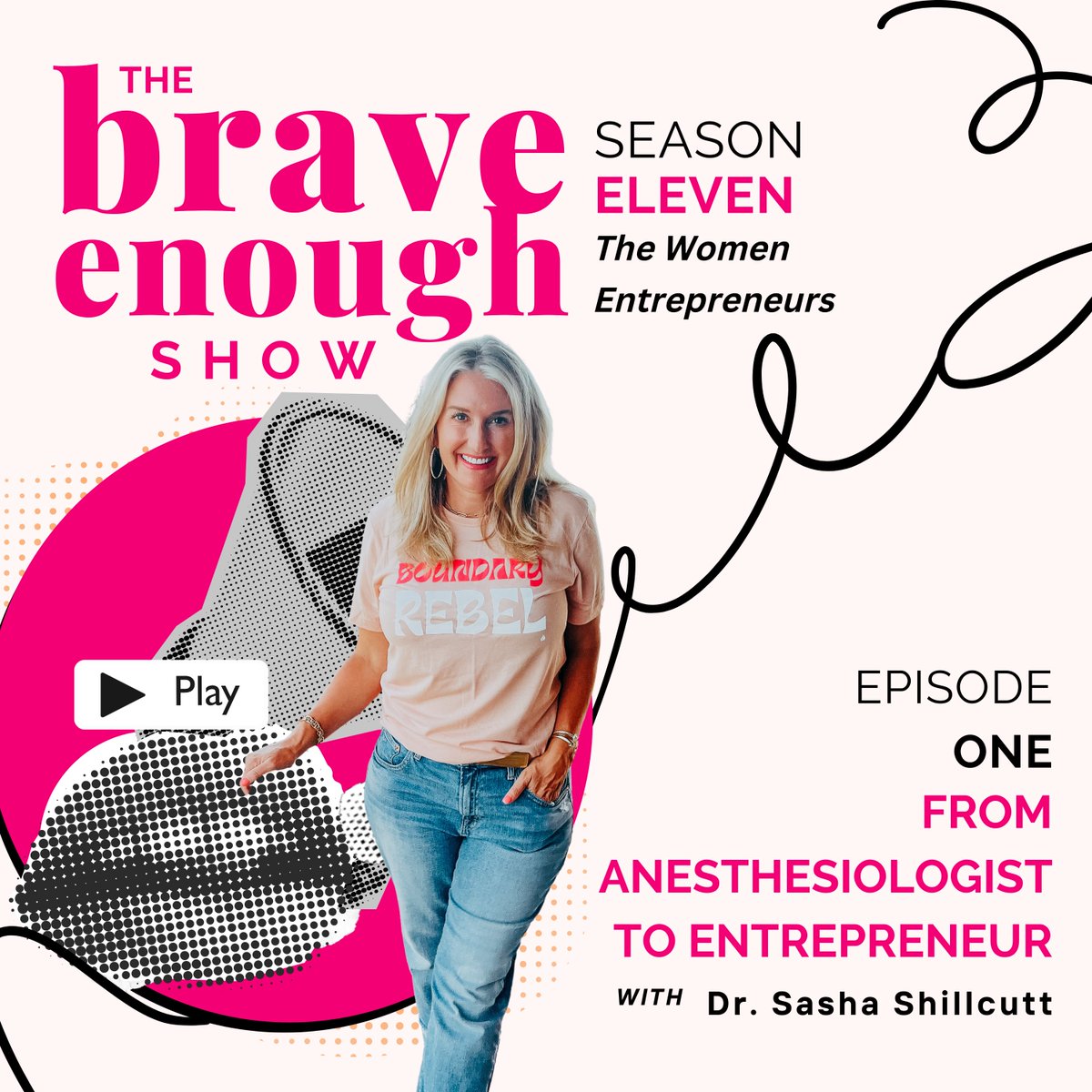 To launch the new season of The Brave Enough Show (my podcast) I have decided to share the story of how I went from a busy cardiac anesthesiologist and mom of four to a mama who also runs her own company! 
Listen NOW becomebraveenough.com/podcast
#womenphysicians
#womenentrepreneurs