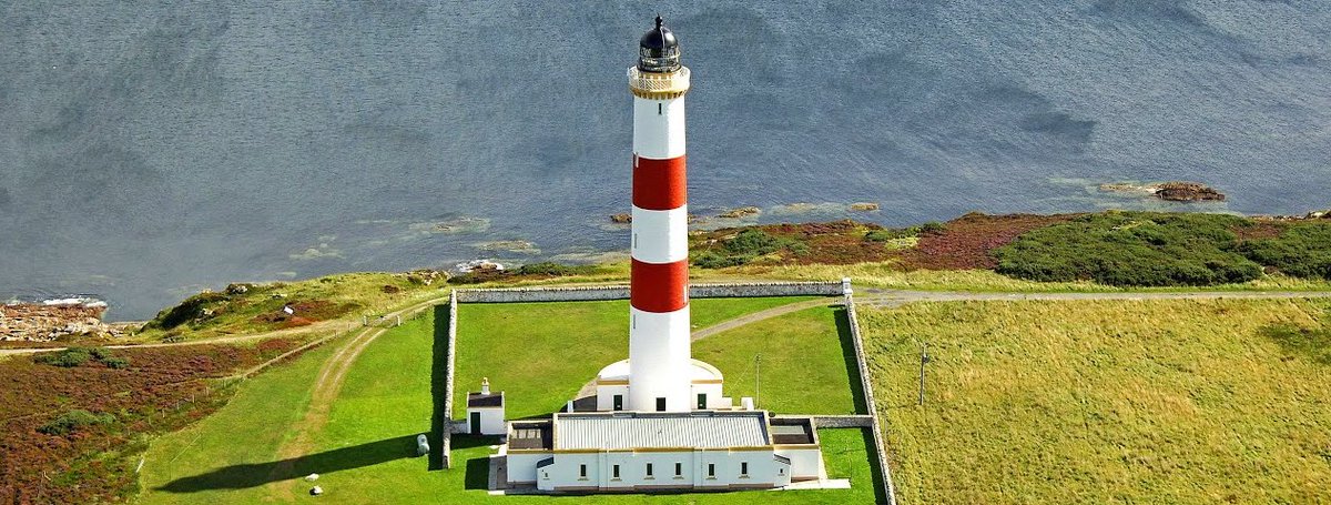 tourscotland's tweet photo. Tour #Scotland aerial travel video Blog clip, with #Scottish music, of the lighthouse located at the North West tip of the #Tarbat #Ness peninsula near the fishing village of #Portmahomack on visit and trip to East Coast of #Easter #Ross in the #Highlands https://t.co/zmSUuPGO0b https://t.co/uPD38WhnL1