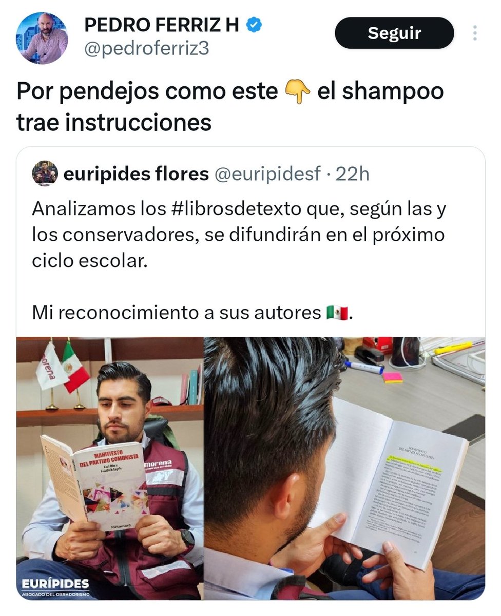 euripidesf's tweet photo. Pregunta legítima: ¿A poco usas shampoo? 🤔🤣

@pedroferriz3 https://t.co/jpbSqGtRj0