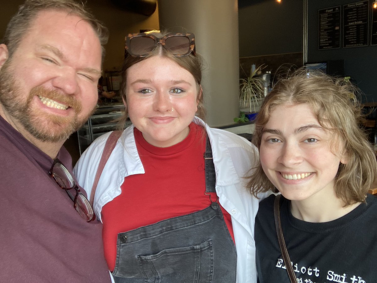 Incredibly grateful to get to catch up with these two remarkable humans for coffee today. Great to hear about Gabby’s year in Chicago and celebrate Gabbie’s soon to be start at OU. Some laughs about BlackBox and talks about Barbie are always good for the soul.