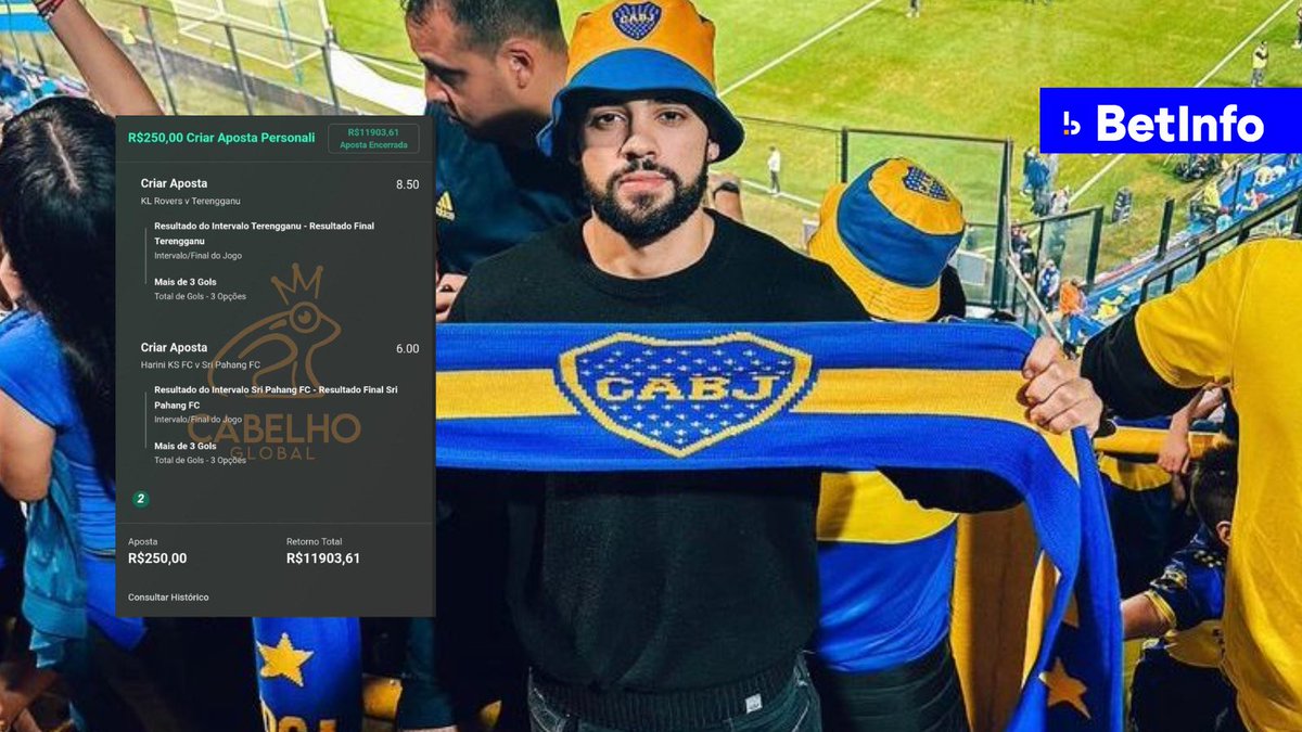 portalbetinfo's tweet photo. ✅SEXTOU: @CabelhoTips crava odd 48 na Copa da Malásia e investimento de R$250 resulta em retorno de R$11.903.

📲 Leia a matéria completa em nosso site. 
https://t.co/wAgER3Tolb https://t.co/oJXQZCE9Np