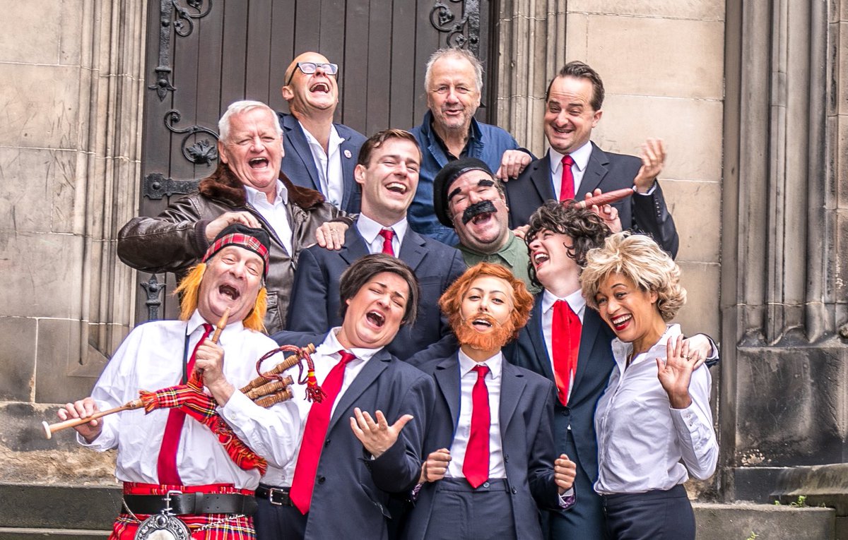 TonyRockOpera's tweet photo. WE’RE OPEN! 🎉🤩🎸

The @edfringe has officially started and we had some visitors on the Royal Mile today to mark the occasion…

🗓️ 2 - 27 Aug
🎭 @eicc with @ThePleasance 
🎟️ https://t.co/swh2beGRLs

#TonyBlairRockOpera #edfringe #fillyerboots https://t.co/4EdVHsugOI