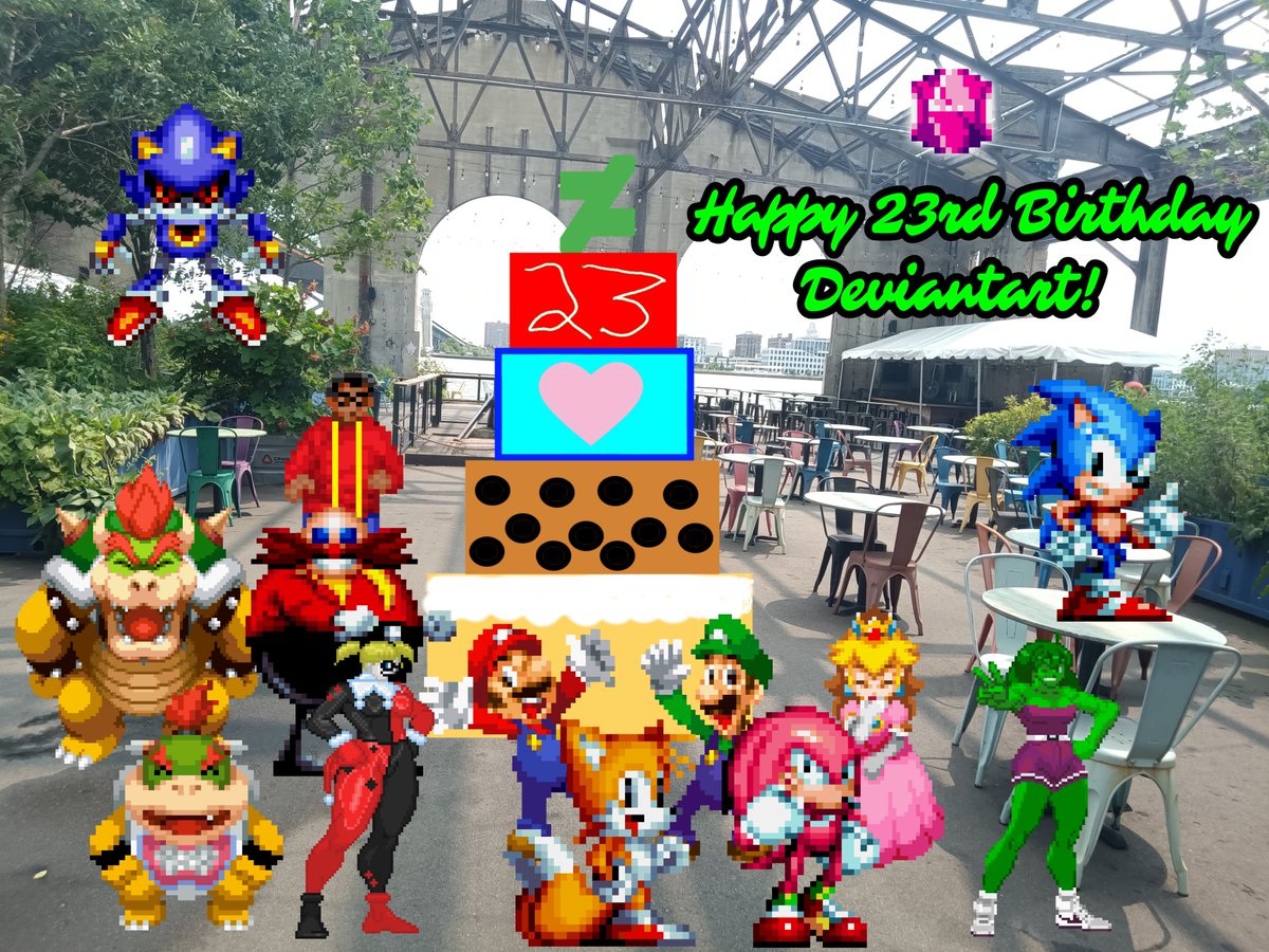 🎂🥳🎉❤️
🎨 
#birthday
#familymatters
#icons
#nintendo
#sega
#supermario
#23rdbirthdaycake
#cherrystreetpier
#antagonists
#crossover
#dccomics
#deviantart
#heroes
#marvelcomics
#protagonists
#sonicthehedgehog
#villains
#marioandsonic
#deviantart23
#millerboyettproductions