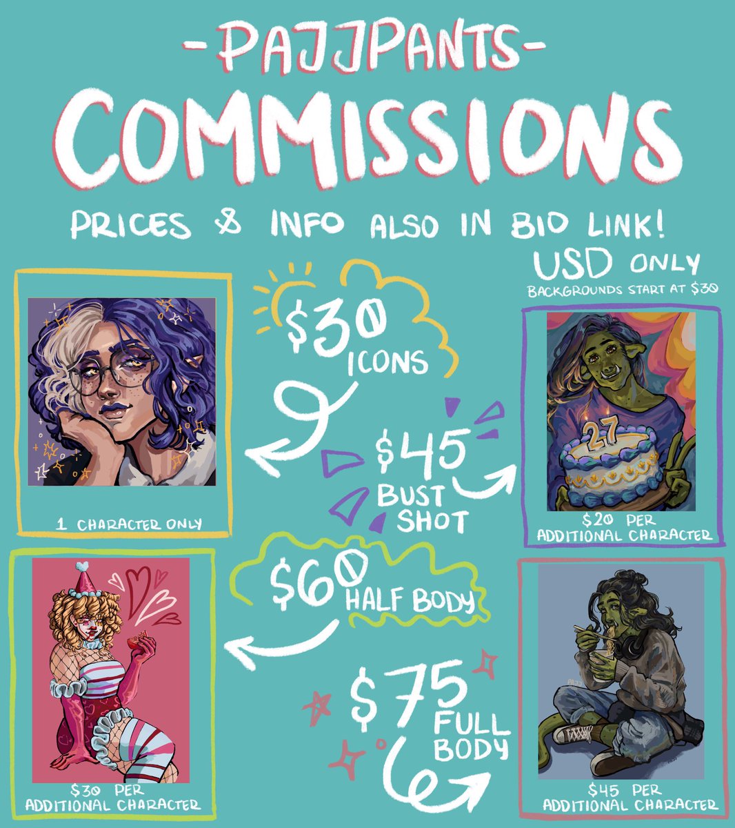 pajjpants's tweet photo. #commissionsopen !! payment accepted through PayPal or Venmo! DM me if interested, or email me at pajjpants@gmail.com ♡ https://t.co/NRbxe41WpO