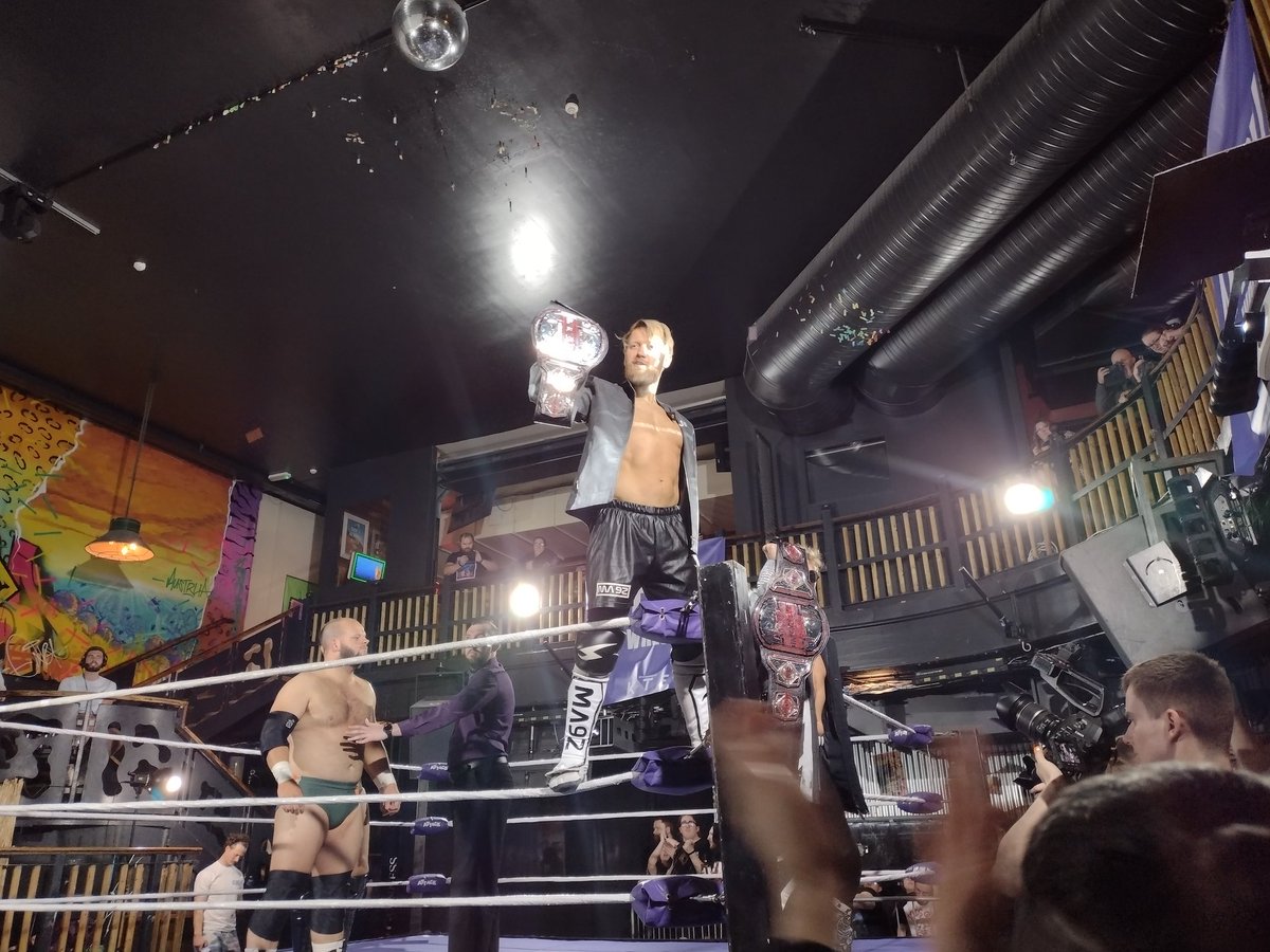 MikexDynamite's tweet photo. Pretty cool to see the impact tag championships defended at attack @ATTACKWrestling https://t.co/w9ETcDnX10
