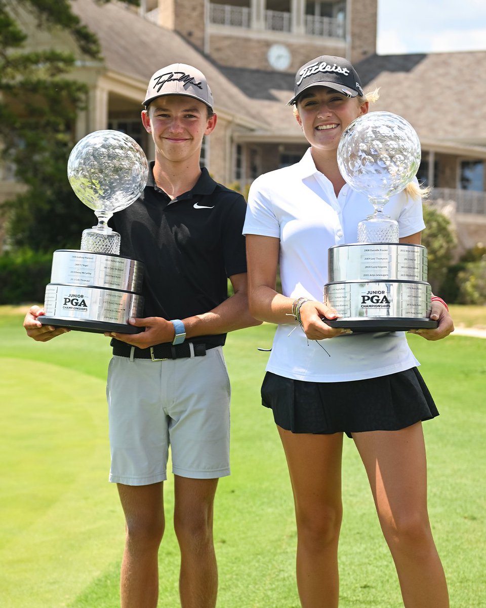 Congratulations to our 2023 Junior PGA Champions: Miles Russell & Gianna Clemente! 🏆