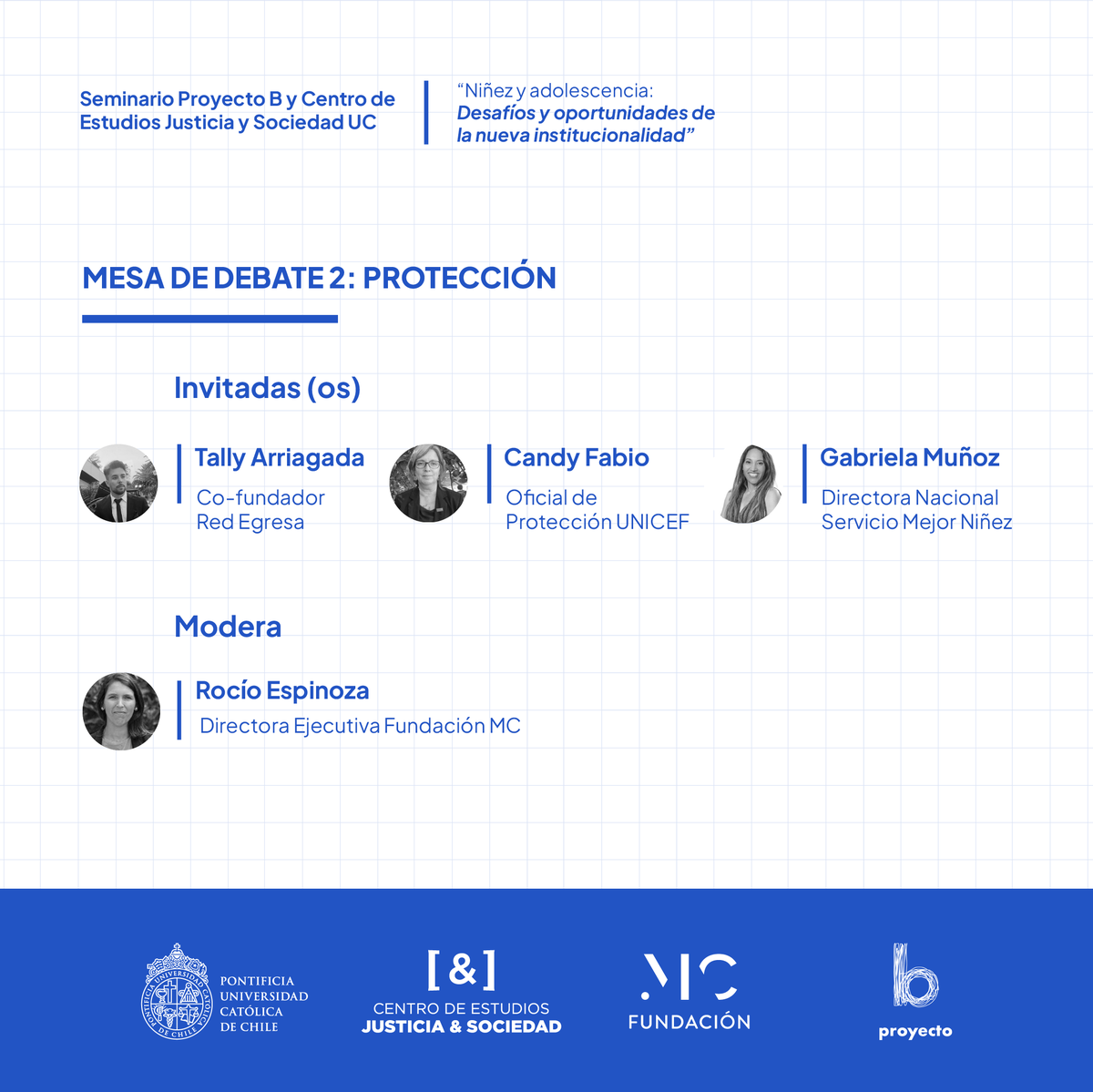 ¡No te lo pierdas! El próximo jueves 17 de agosto, te invitamos al Seminario “Niñez y adolescencia: Desafíos y oportunidades de la nueva institucionalidad” organizado junto con el Centro de Estudios Justicia y Sociedad UC y Fundación MC. 
👉 Inscripciones: ow.ly/zu2g50PsZPz