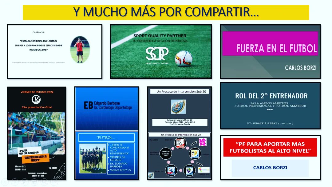 Llegamos a las 100 presentaciones oficiales en nuestro ciclo de capacitación permanente VIERNES DE ESTUDIO!!! 

@viernesdeestudio2021 
<a href="/rodricastro20/">Rodrigo Castro</a>
<a href="/EdgardoBarbosa4/">Edgardo Barbosa</a> 
<a href="/proferubens/">Rubens L.Valenzuela</a> 
<a href="/Profeparola/">Prof.Fernando Parola</a>