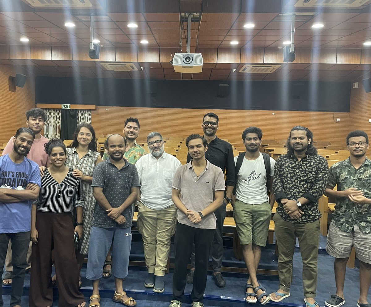 .as poetics largely recedes from cinematic expression, one takes every other chance to keep it alive.

mise en scene workshop 
SRFTI
18th Batch, Directiin &amp; Screenplay Writing