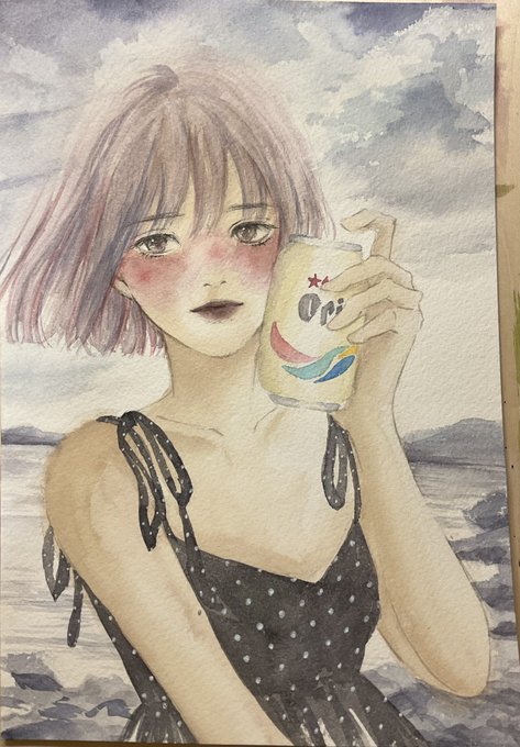 「女の子 缶ビール」のTwitter画像/イラスト(新着)