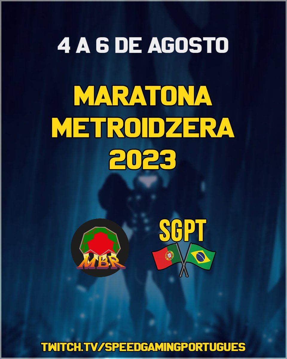 SpeedGamingPT's tweet photo. Já estamos ao vivo com a Metroidzera 2023! https://t.co/bl5Wteqgc7 

Confira a agenda completa: https://t.co/fvRedvuNtH

#metroidzera https://t.co/STQlViX79E