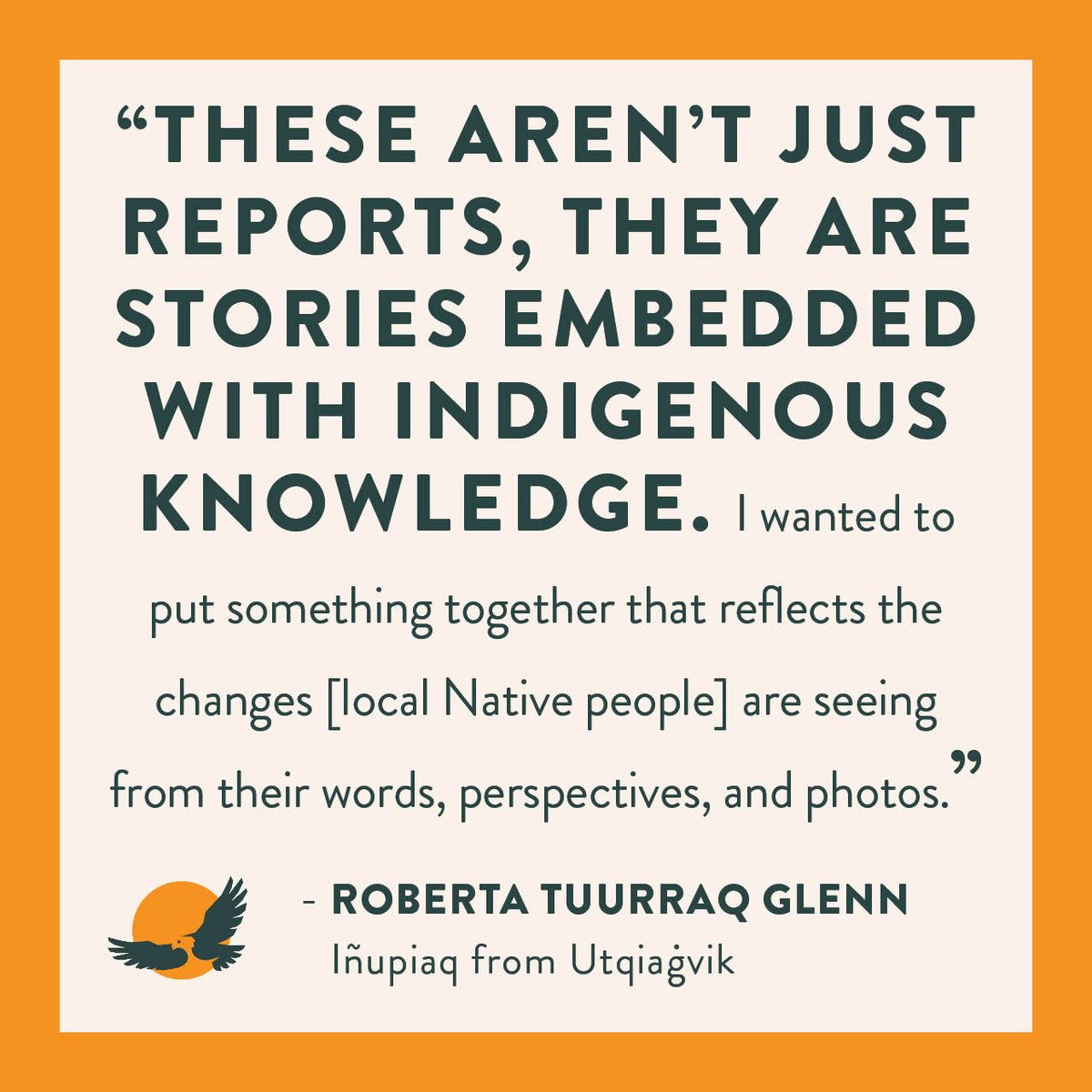 FNDI303's tweet image. New research published in Arctic Science shares 10,000 environmental observations from Native community members, in an effort to elevate Indigenous knowledge &amp;amp; perspectives “in a way that most scientists have not historically:” bit.ly/3qlJctr #KnowledgeThatsNative
