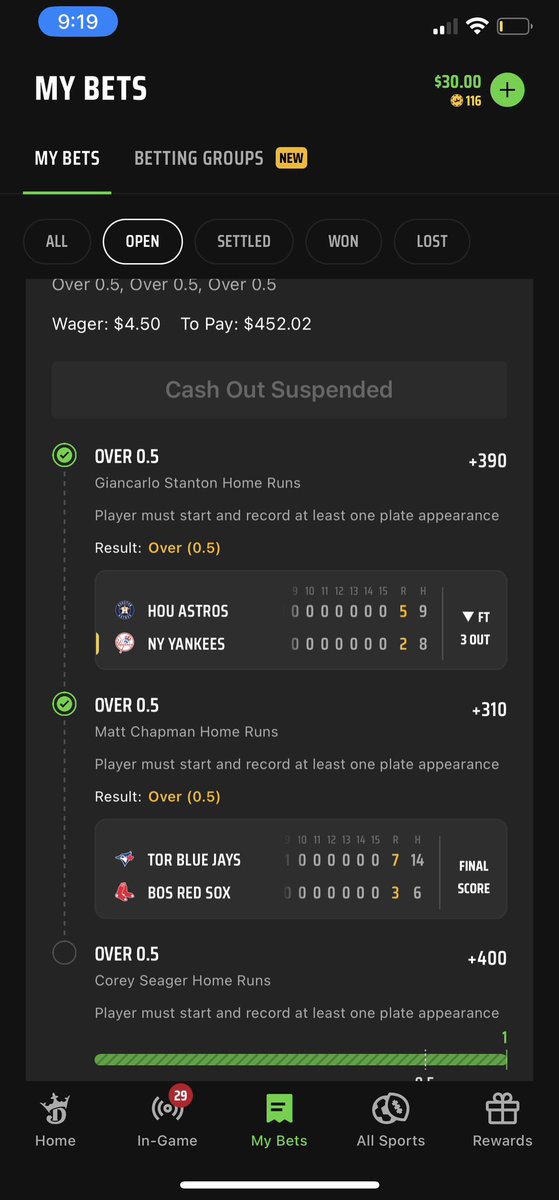 MikeHarris_4's tweet photo. @mikeroccovioli LFGGGGGG Aye i been rocking w you for 3 days and finally got my foot in the water 💰💰💰💰🍀🍀🍀🍀🔥🔥🔥🔥🔥 $4 > $450 !!!! YOU THE TRUTH https://t.co/PROHkFHEoH