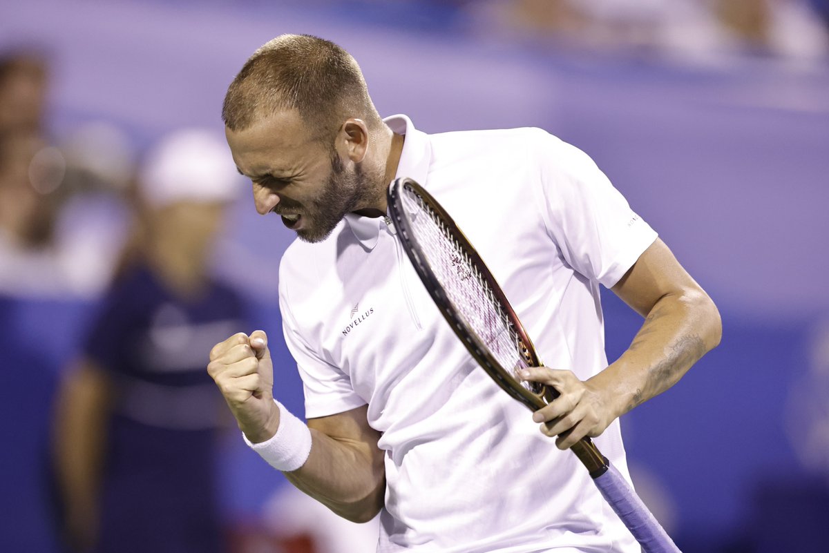 Evo energy ⚡️

Dan Evans claims the first set 6-4 vs Tiafoe!

#MubadalaCitiDCOpen