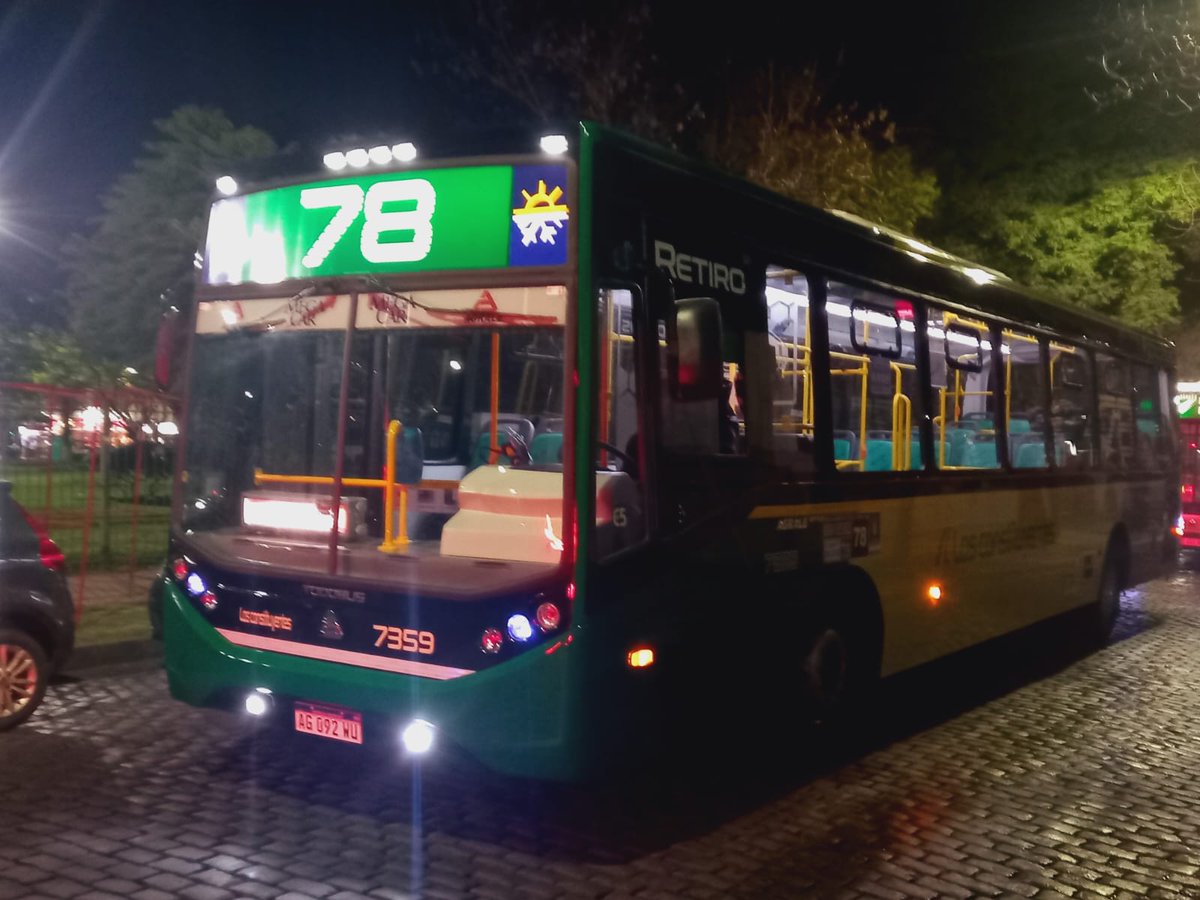 La #Linea78 llega al 100% de su flota con A/A ❄ tras renovar a los dos últimos coches sin aire.
🆕 Nuevos #7358 y #7359, ambos 0km.
🚍 #Todobus Retiro Agrale #MT17Plus

📸 @Seba_SPB